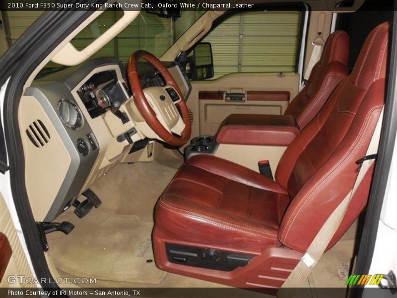Oxford White / Chaparral Leather 2010 Ford F350 Super Duty King Ranch Crew Cab