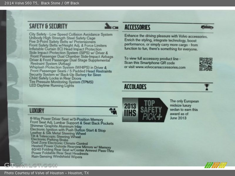 Black Stone / Off Black 2014 Volvo S60 T5