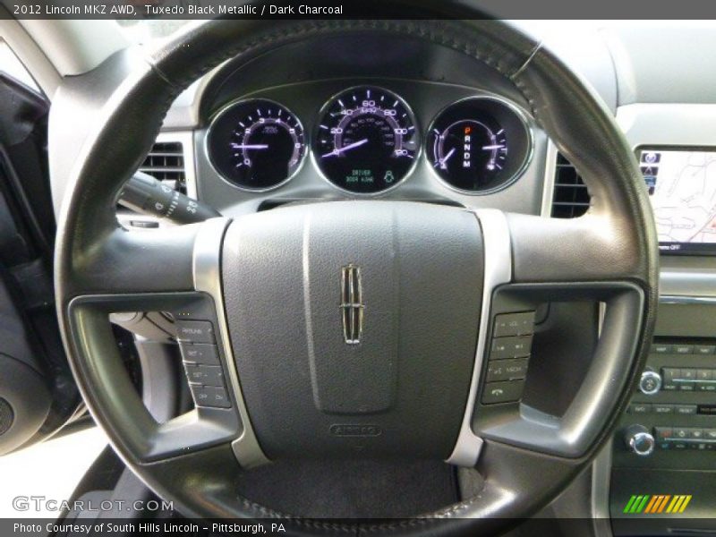 Tuxedo Black Metallic / Dark Charcoal 2012 Lincoln MKZ AWD