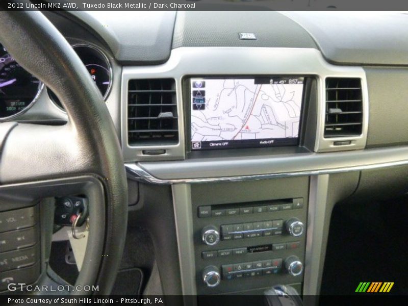 Tuxedo Black Metallic / Dark Charcoal 2012 Lincoln MKZ AWD