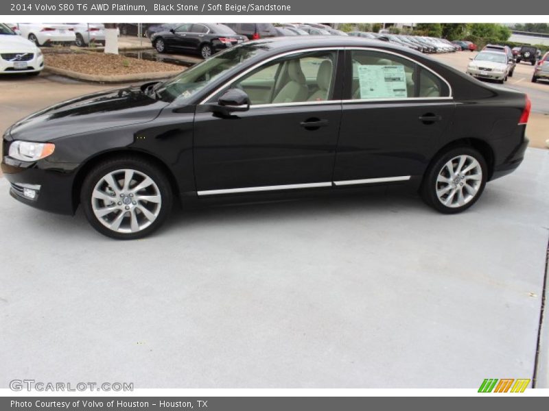 Black Stone / Soft Beige/Sandstone 2014 Volvo S80 T6 AWD Platinum