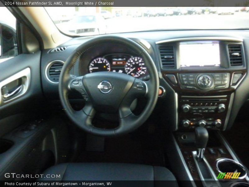 Moonlight White / Charcoal 2014 Nissan Pathfinder SL AWD