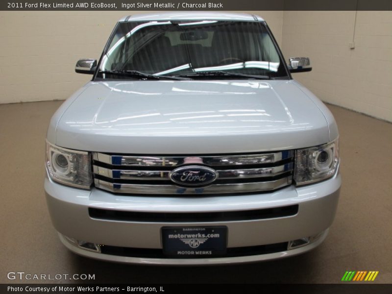 Ingot Silver Metallic / Charcoal Black 2011 Ford Flex Limited AWD EcoBoost