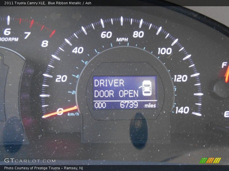 Blue Ribbon Metallic / Ash 2011 Toyota Camry XLE