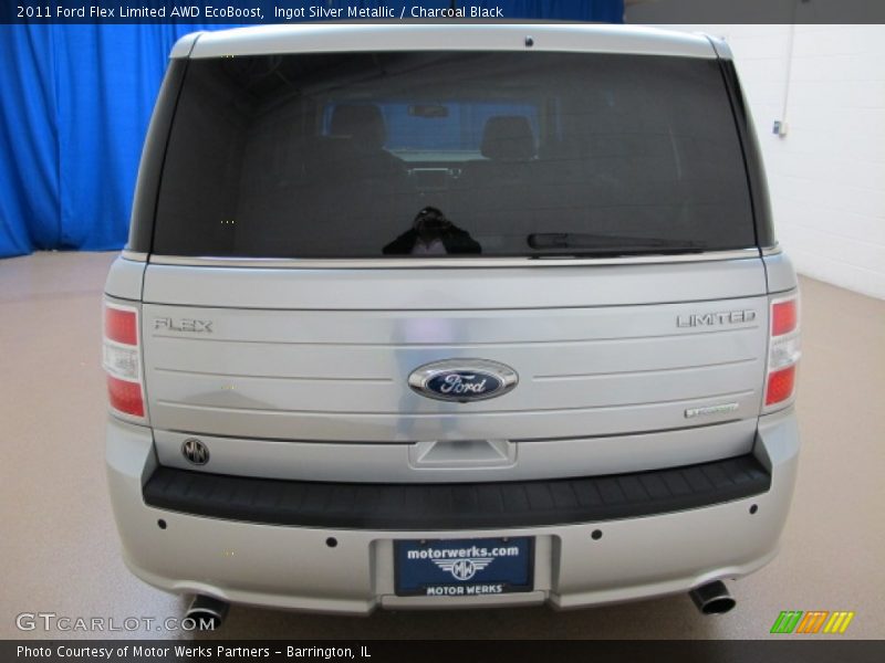 Ingot Silver Metallic / Charcoal Black 2011 Ford Flex Limited AWD EcoBoost