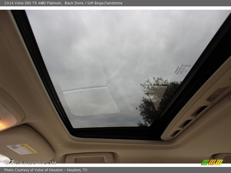 Black Stone / Soft Beige/Sandstone 2014 Volvo S80 T6 AWD Platinum