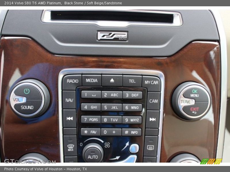 Controls of 2014 S80 T6 AWD Platinum