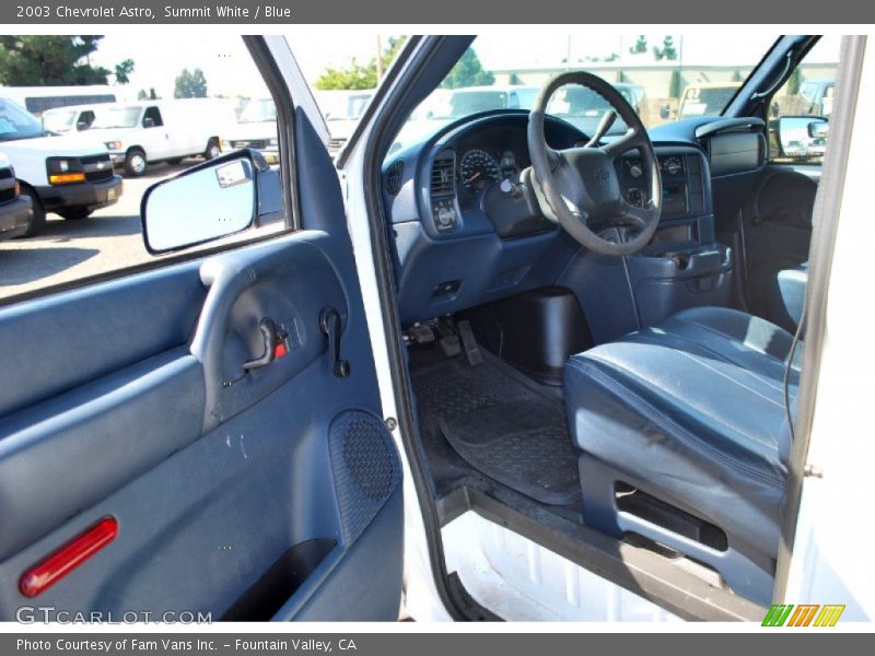 Summit White / Blue 2003 Chevrolet Astro