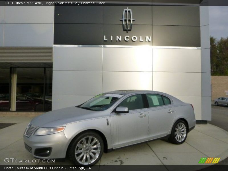 Ingot Silver Metallic / Charcoal Black 2011 Lincoln MKS AWD