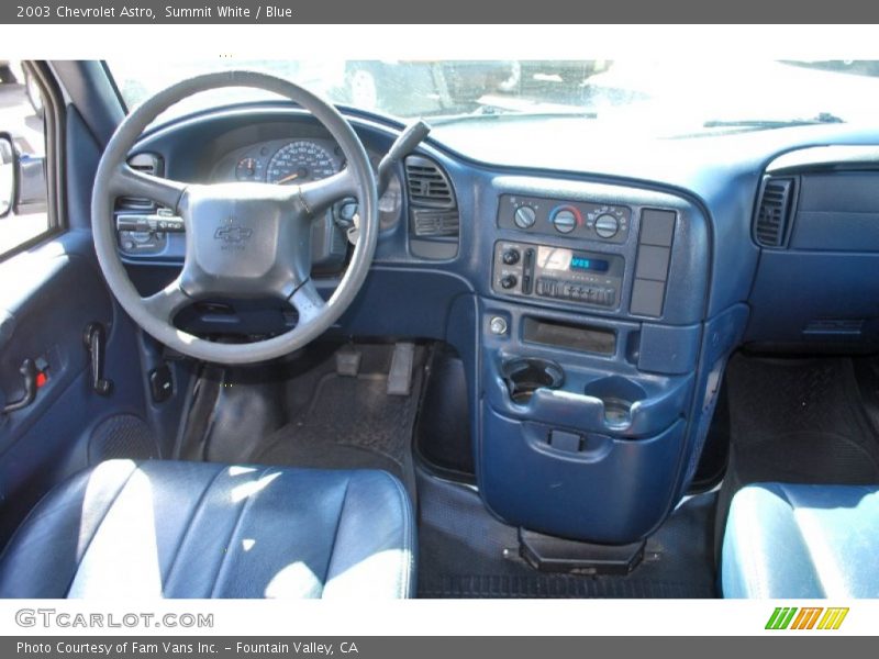 Summit White / Blue 2003 Chevrolet Astro