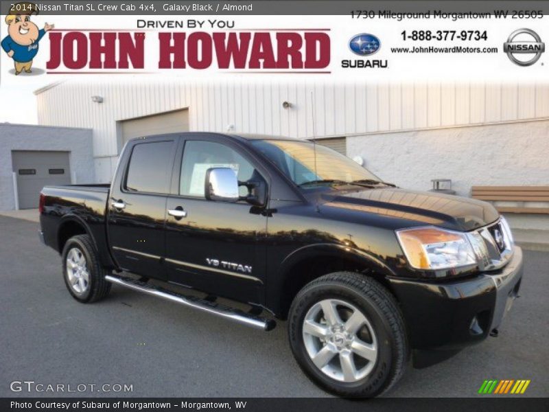 Galaxy Black / Almond 2014 Nissan Titan SL Crew Cab 4x4