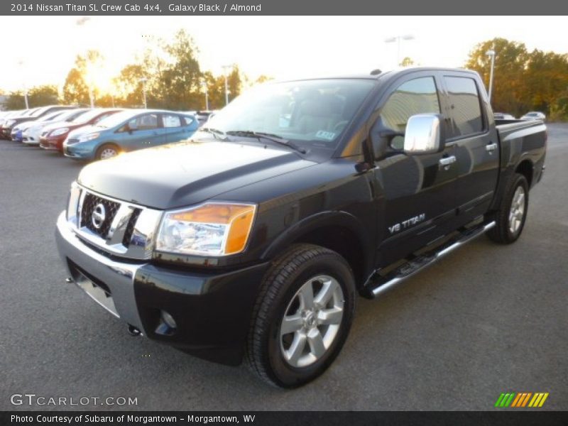 Galaxy Black / Almond 2014 Nissan Titan SL Crew Cab 4x4