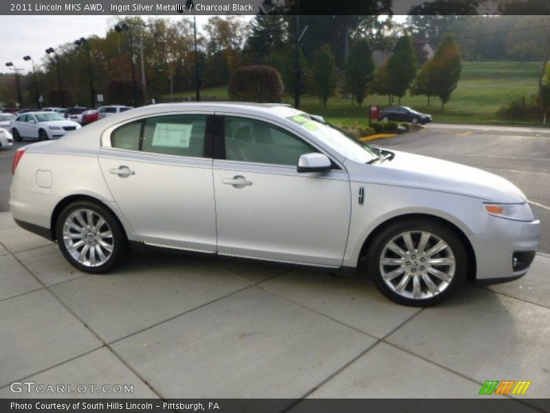Ingot Silver Metallic / Charcoal Black 2011 Lincoln MKS AWD