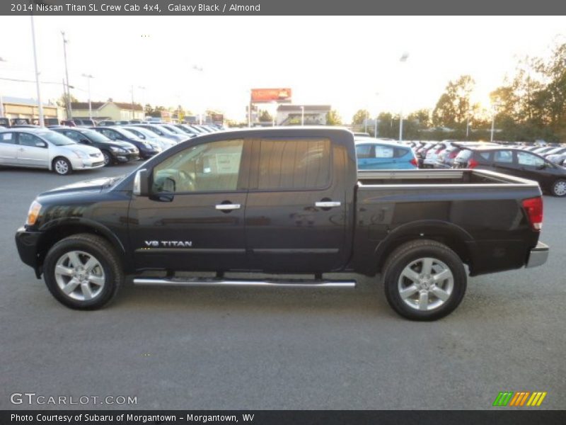 Galaxy Black / Almond 2014 Nissan Titan SL Crew Cab 4x4