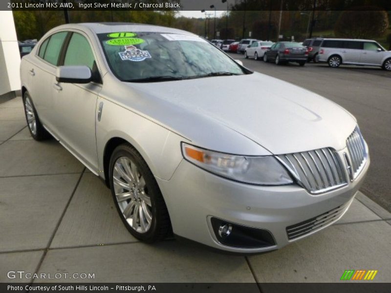 Ingot Silver Metallic / Charcoal Black 2011 Lincoln MKS AWD