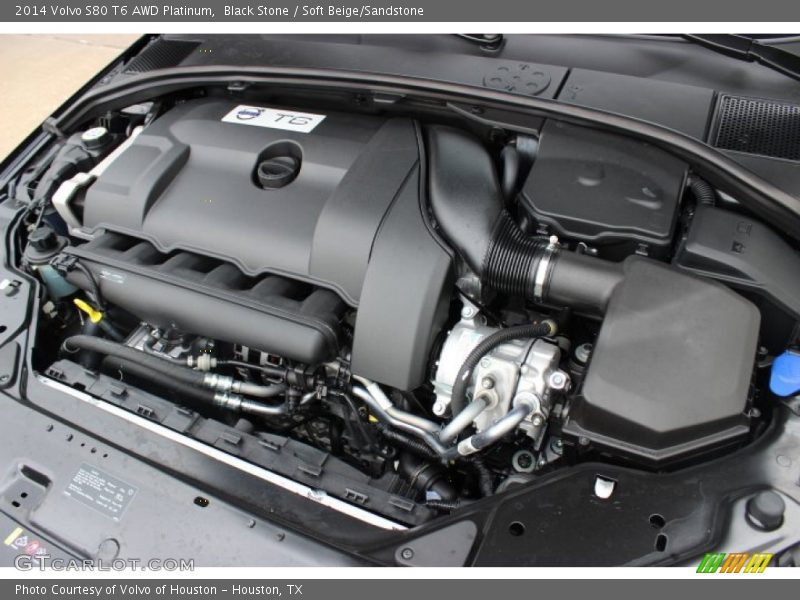  2014 S80 T6 AWD Platinum Engine - 3.0 Liter Turbocharged DOHC 24-Valve VVT Inline 6 Cylinder