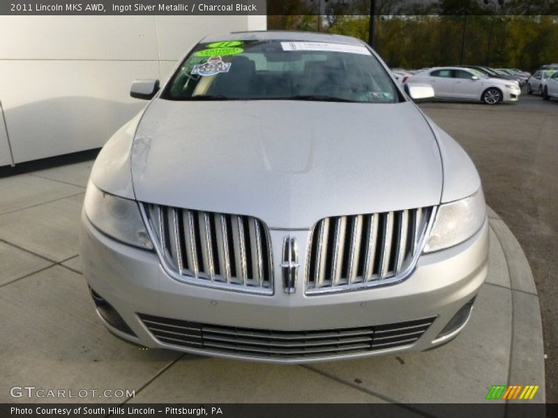 Ingot Silver Metallic / Charcoal Black 2011 Lincoln MKS AWD