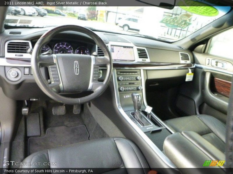 Ingot Silver Metallic / Charcoal Black 2011 Lincoln MKS AWD