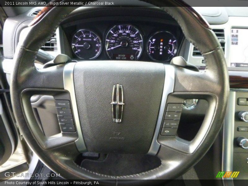 Ingot Silver Metallic / Charcoal Black 2011 Lincoln MKS AWD