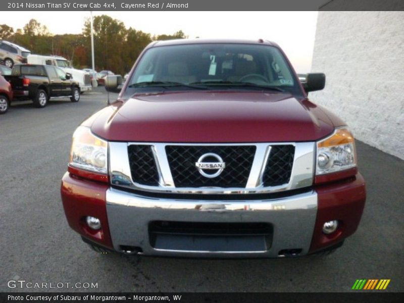 Cayenne Red / Almond 2014 Nissan Titan SV Crew Cab 4x4