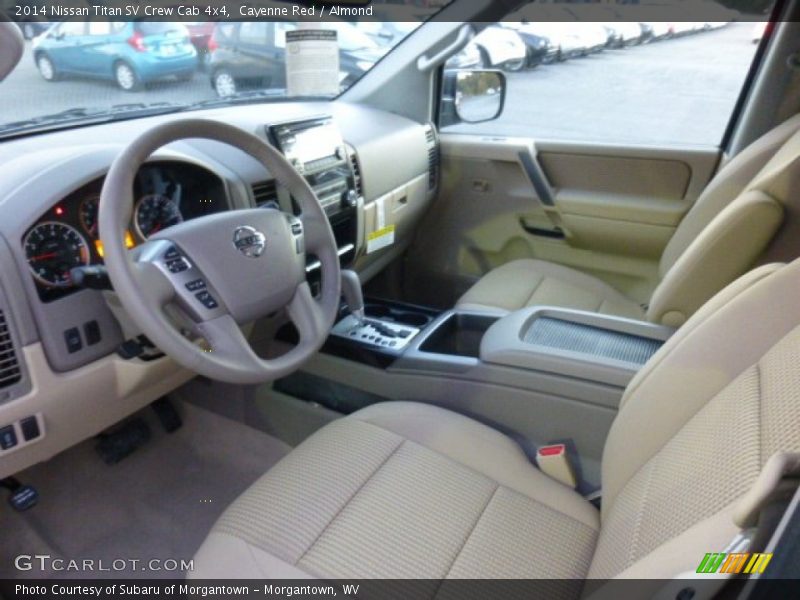 2014 Titan SV Crew Cab 4x4 Almond Interior