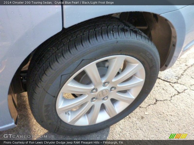 Crystal Blue Pearl / Black/Light Frost Beige 2014 Chrysler 200 Touring Sedan