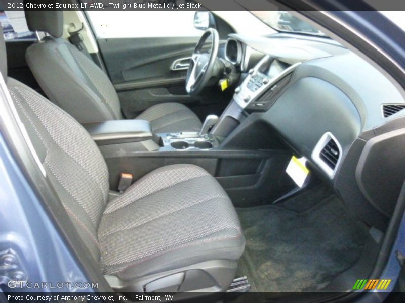 Twilight Blue Metallic / Jet Black 2012 Chevrolet Equinox LT AWD
