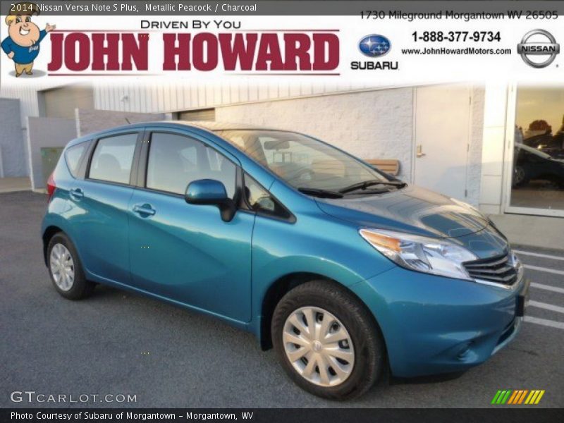 Metallic Peacock / Charcoal 2014 Nissan Versa Note S Plus