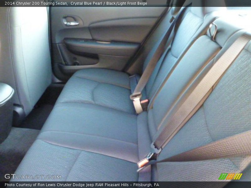 Crystal Blue Pearl / Black/Light Frost Beige 2014 Chrysler 200 Touring Sedan