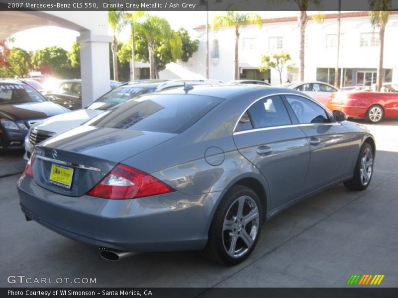 Granite Grey Metallic / Ash Grey 2007 Mercedes-Benz CLS 550