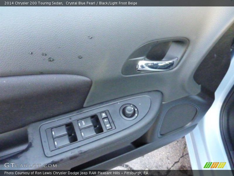 Crystal Blue Pearl / Black/Light Frost Beige 2014 Chrysler 200 Touring Sedan