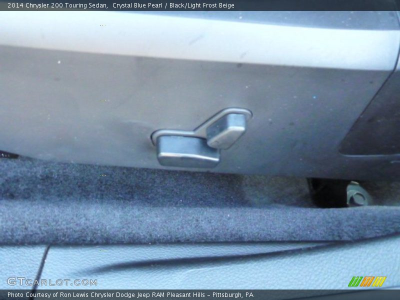 Crystal Blue Pearl / Black/Light Frost Beige 2014 Chrysler 200 Touring Sedan