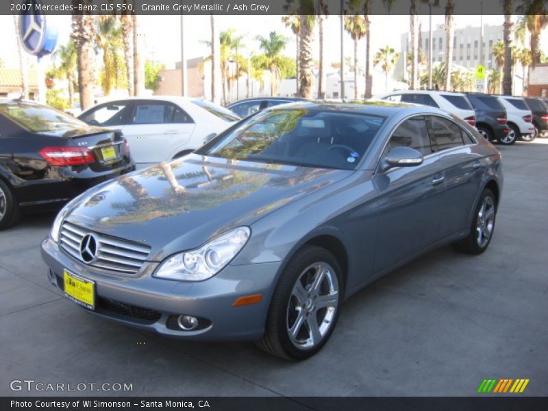 Granite Grey Metallic / Ash Grey 2007 Mercedes-Benz CLS 550