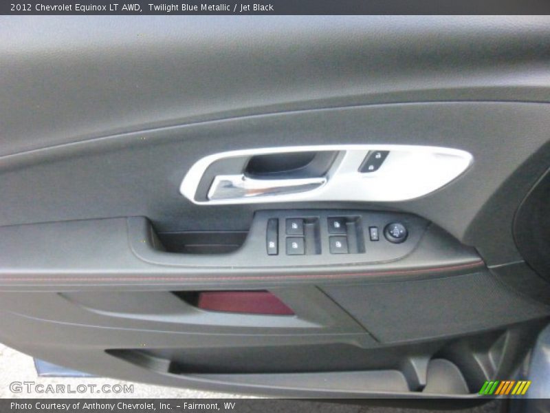 Twilight Blue Metallic / Jet Black 2012 Chevrolet Equinox LT AWD