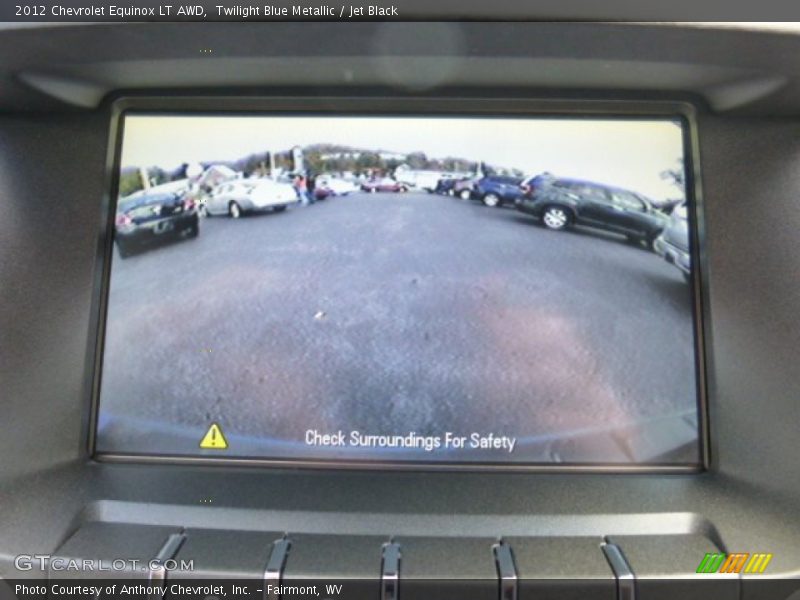 Twilight Blue Metallic / Jet Black 2012 Chevrolet Equinox LT AWD
