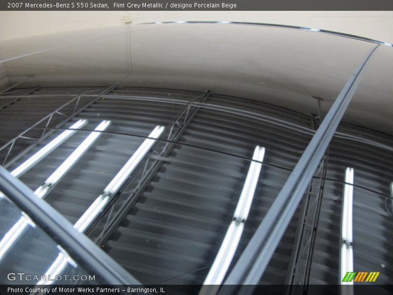 Flint Grey Metallic / designo Porcelain Beige 2007 Mercedes-Benz S 550 Sedan