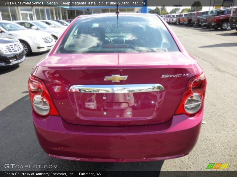 Deep Magenta Metallic / Jet Black/Dark Titanium 2014 Chevrolet Sonic LT Sedan