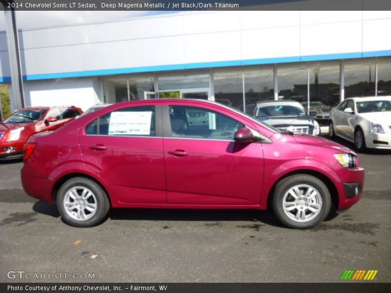  2014 Sonic LT Sedan Deep Magenta Metallic