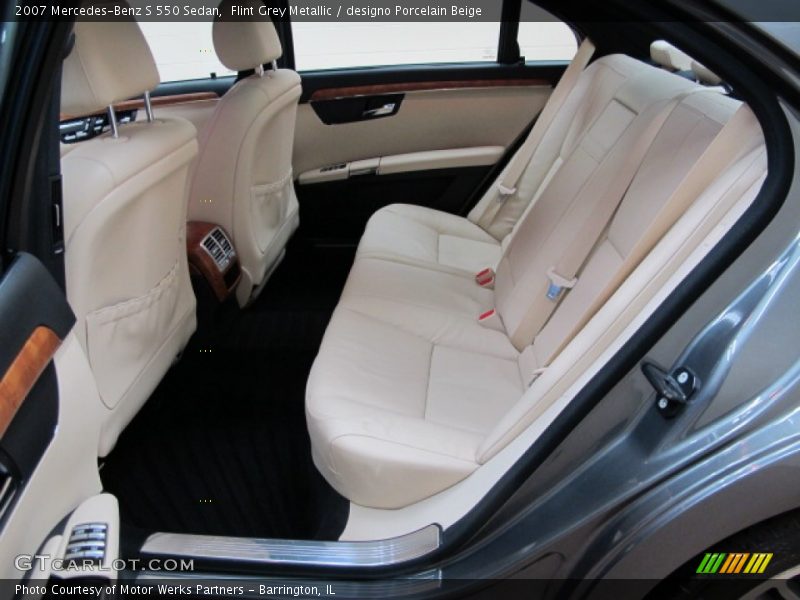 Flint Grey Metallic / designo Porcelain Beige 2007 Mercedes-Benz S 550 Sedan
