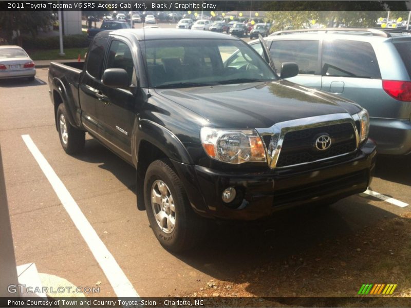 Black / Graphite Gray 2011 Toyota Tacoma V6 SR5 Access Cab 4x4