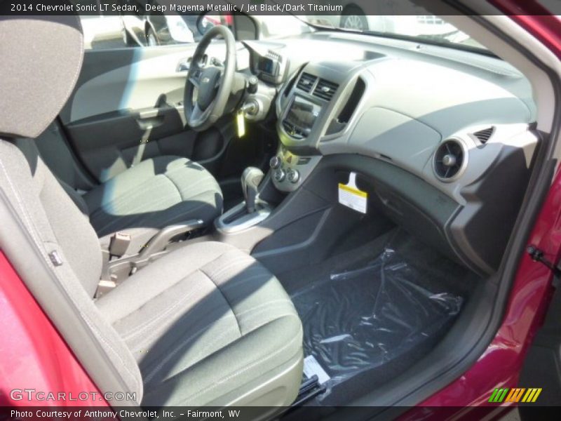 Deep Magenta Metallic / Jet Black/Dark Titanium 2014 Chevrolet Sonic LT Sedan