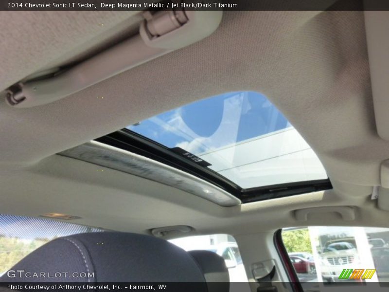 Deep Magenta Metallic / Jet Black/Dark Titanium 2014 Chevrolet Sonic LT Sedan