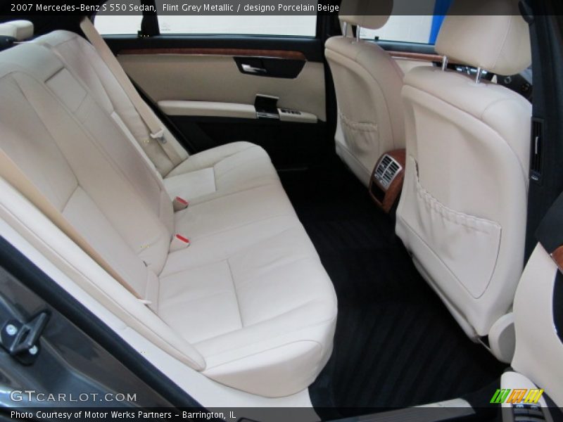 Flint Grey Metallic / designo Porcelain Beige 2007 Mercedes-Benz S 550 Sedan
