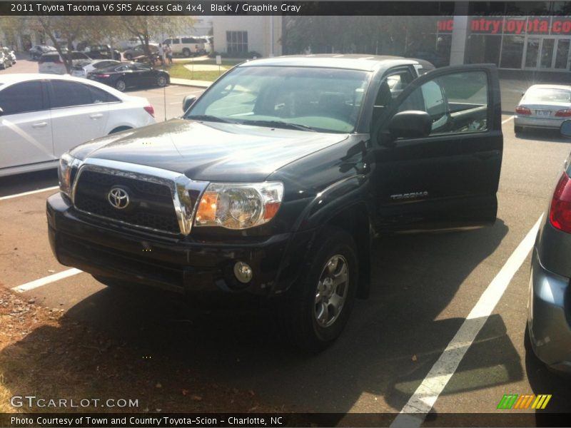 Black / Graphite Gray 2011 Toyota Tacoma V6 SR5 Access Cab 4x4