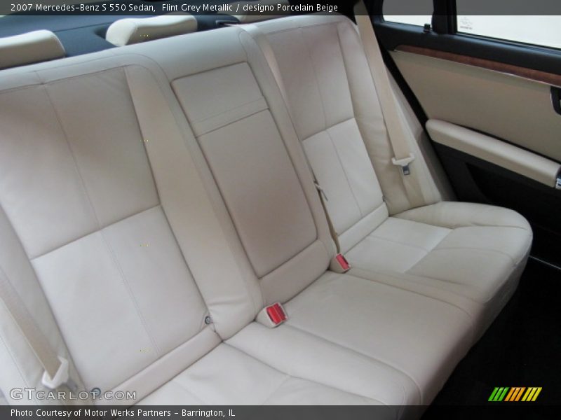 Flint Grey Metallic / designo Porcelain Beige 2007 Mercedes-Benz S 550 Sedan