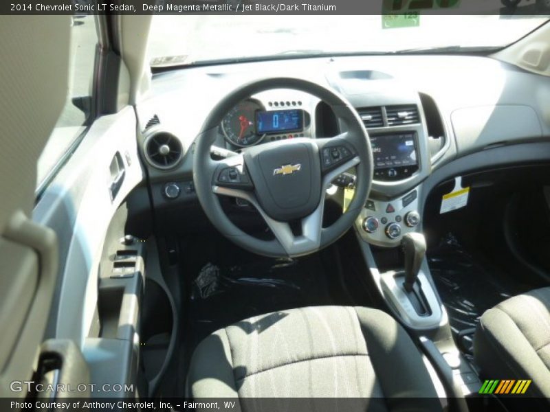 Deep Magenta Metallic / Jet Black/Dark Titanium 2014 Chevrolet Sonic LT Sedan