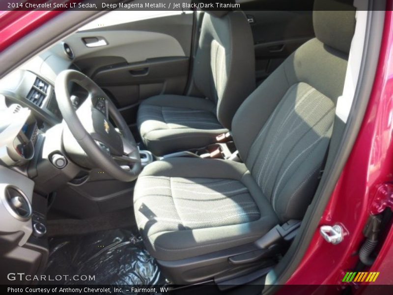 Deep Magenta Metallic / Jet Black/Dark Titanium 2014 Chevrolet Sonic LT Sedan