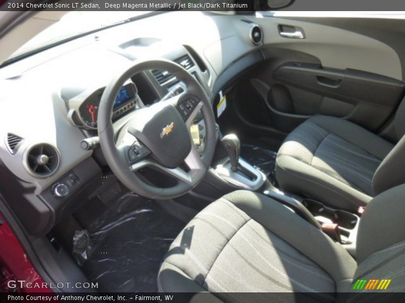 Deep Magenta Metallic / Jet Black/Dark Titanium 2014 Chevrolet Sonic LT Sedan