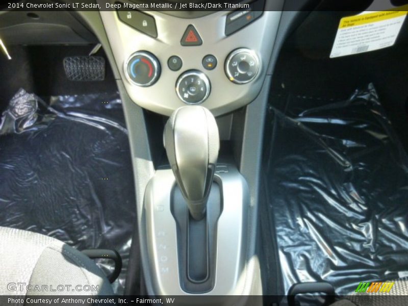 Deep Magenta Metallic / Jet Black/Dark Titanium 2014 Chevrolet Sonic LT Sedan