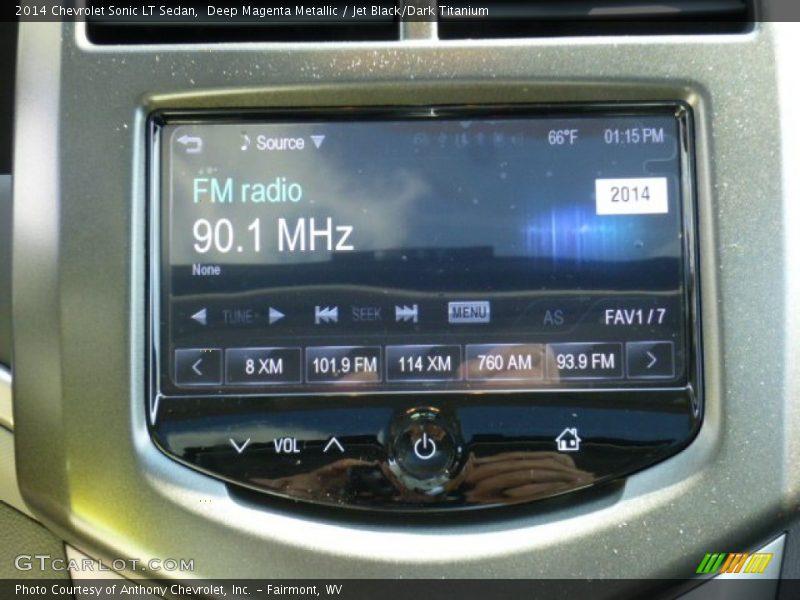 Deep Magenta Metallic / Jet Black/Dark Titanium 2014 Chevrolet Sonic LT Sedan